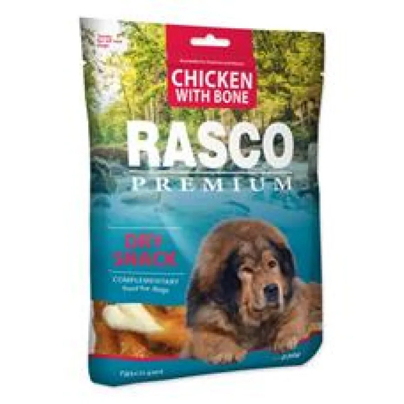 Pochoutka RASCO Premium kosti obalené kuřecím masem 80 g
