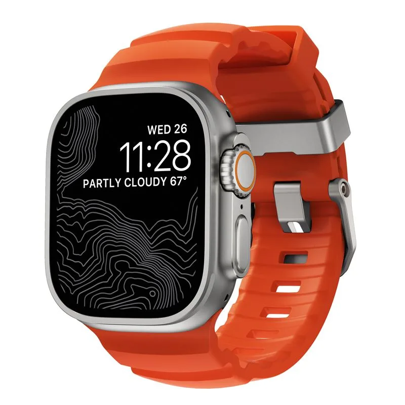 Nomad remienok Rocky Point Band pre Apple Watch 46/49mm - Magma/Natural…
