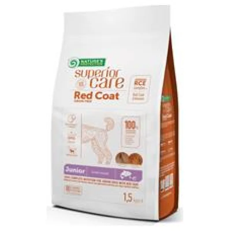 Nature’s Protection Superior Care Dog Dry Red Coat Junior Mini Breed Grain Free Salmon 10 kg
