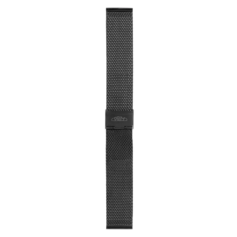 PRIM Pánský kovový řemínek na hodinky RA.15889 (22 mm) - černý RA.15889.2222.9090.L