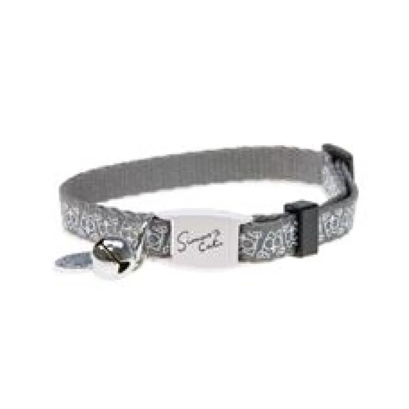 Karlie Simon’s Cat Obojek šedý pro kočky 20-30 CM X 10 MM