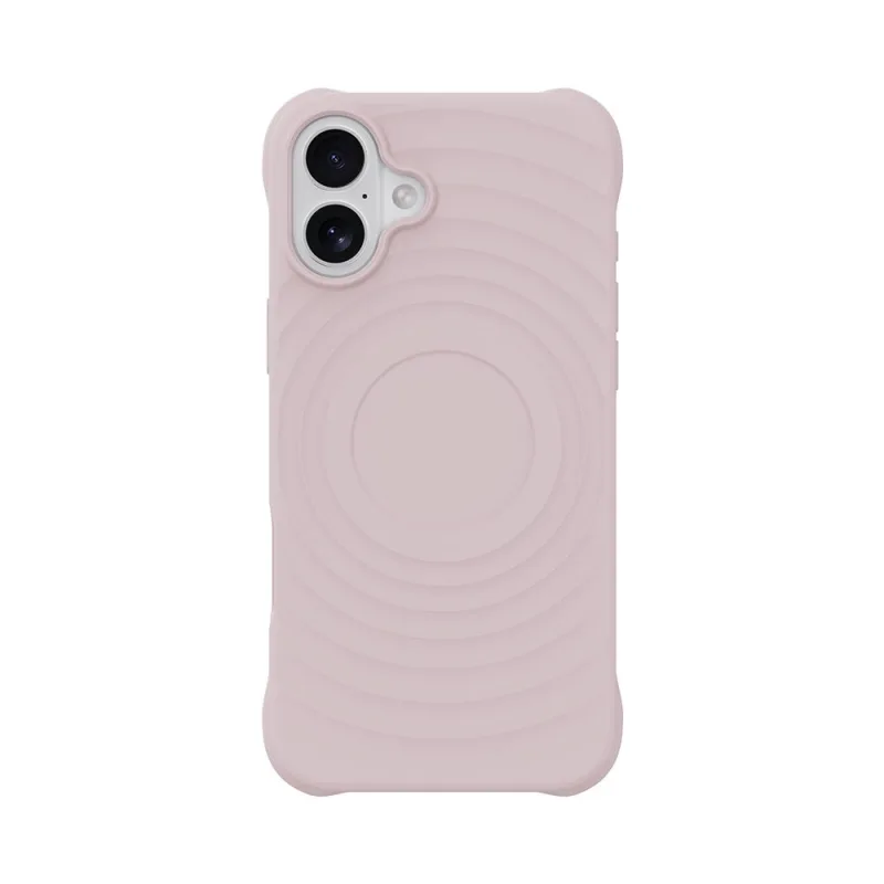 Devia kryt Ripple Magnetic Shockproof TPU Case pre iPhone 16 - Pink…