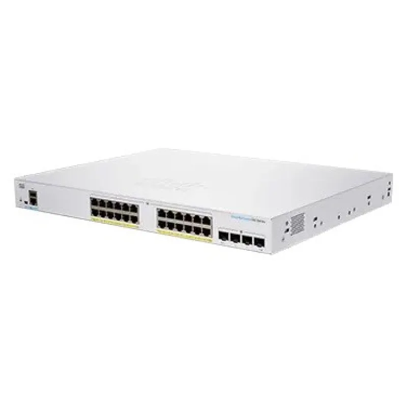 Cisco switch CBS250-24P-4X (24xGbE, 4xSFP+, 24xPoE+, 195W, fanless)…