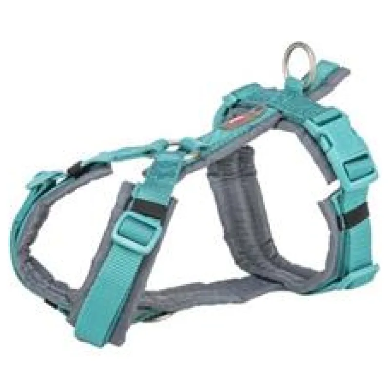 Premium trekingový postroj - aqua/grafit XL: 80-97 cm/ 25 mm
