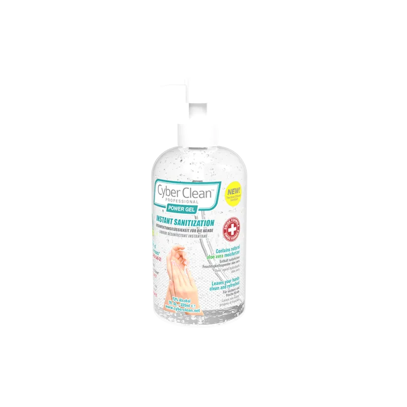 CyberClean POWER GÉL - instant liquid sanitizer 7 oz / 220 ml (47029)…