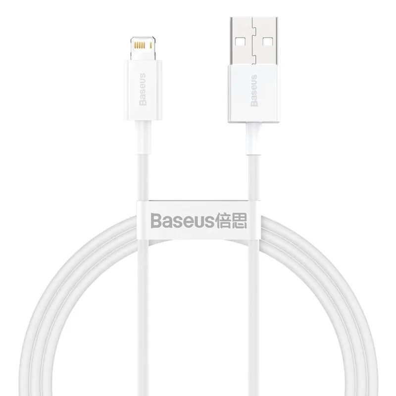 Baseus Dátový kábel Superior Series USB/ Lightning 1m (2.4 A) biela…