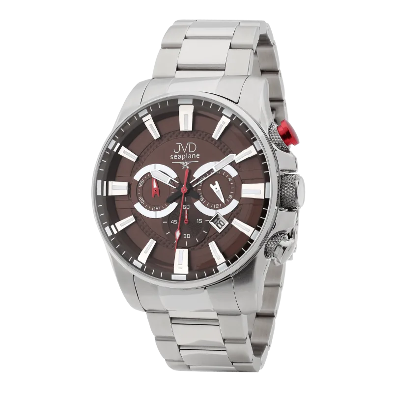 Pánské vodotěsné náramkové hodinky JVD JE1004.1 - chronograf 10ATM