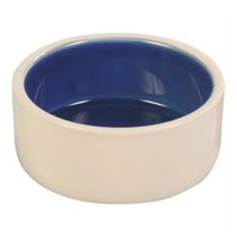 Keramická miska malá 0,35 l/12 cm - bílá/ modrá 1 ks