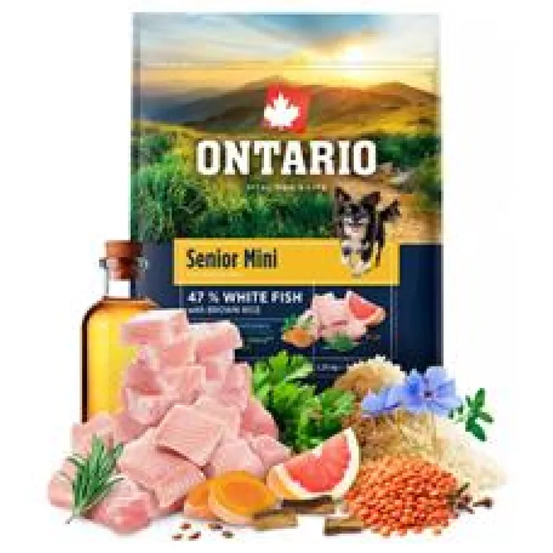 Ontario Senior Mini Fish & Brown Rice 2,25kg