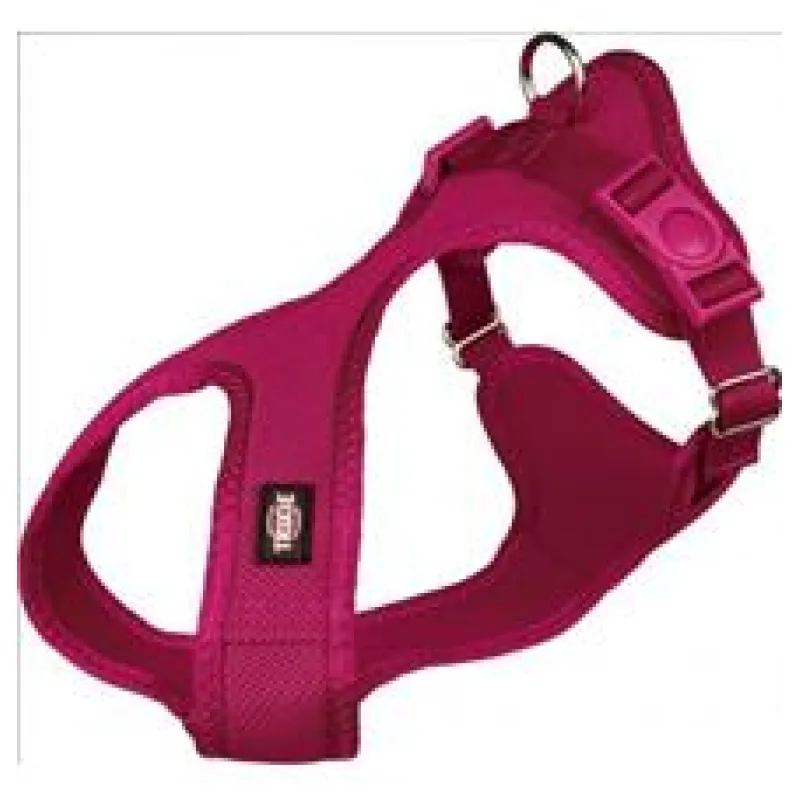 Soft postroj, jemný, vypolstrovaný fuchsiový XS-S 30-45 cm/15 mm