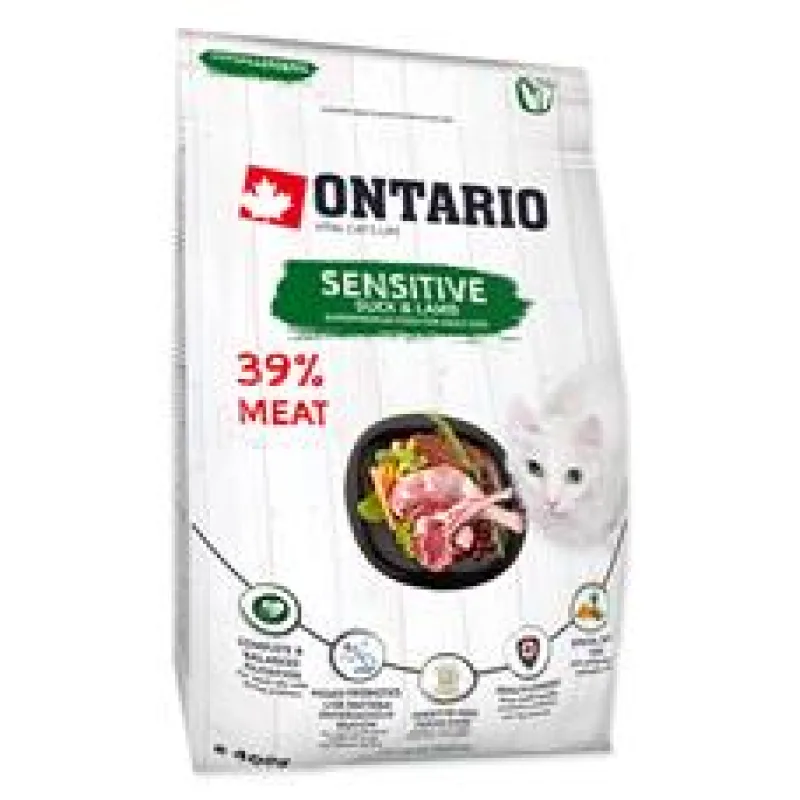ONTARIO Cat Sensitive / Derma 6,5 kg