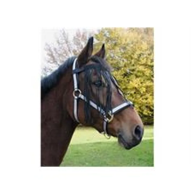 Čelenka s třásněmi proti hmyzu, nylonová černá, pony