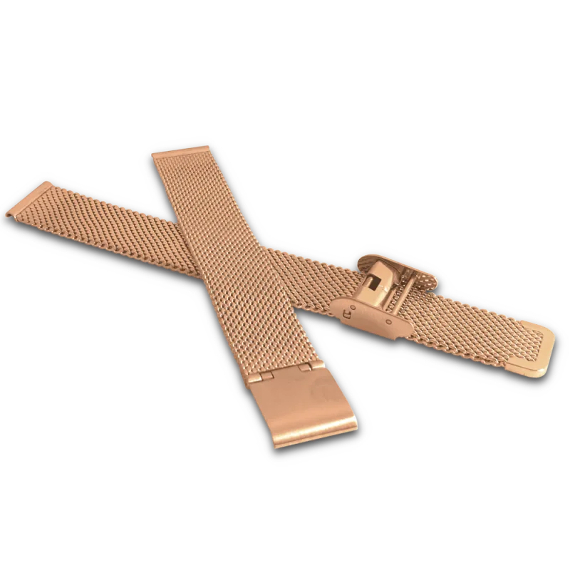 MINET Rose gold kovový tah MESH Band Rose Gold - 14 MPSNR14