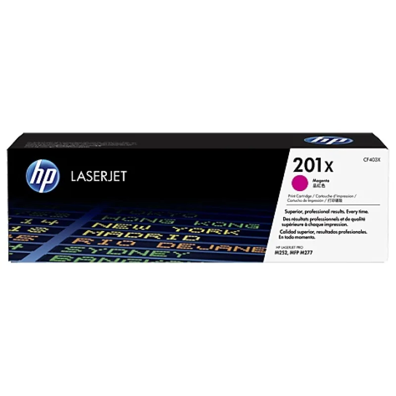 HP 201X tlačová kazeta purpurová veľká, CF403X CF403X
