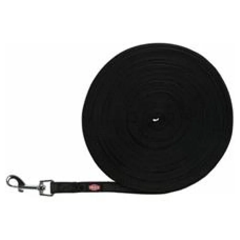 Stopovací vodítko pogumované - černé S-M:10m/15mm