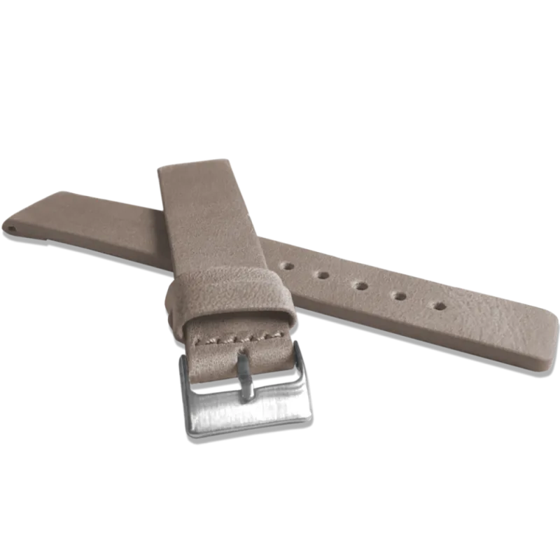 LAVVU Béžový hladký řemínek PLAIN z luxusní kůže Top Grain - 20 LSCUF20