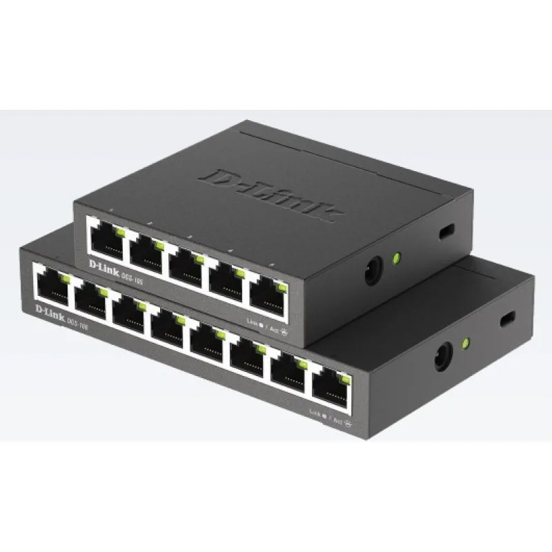 D-Link DGS-105 5-portový gigabitový stolný prepínač s kovovým puzdrom DGS…