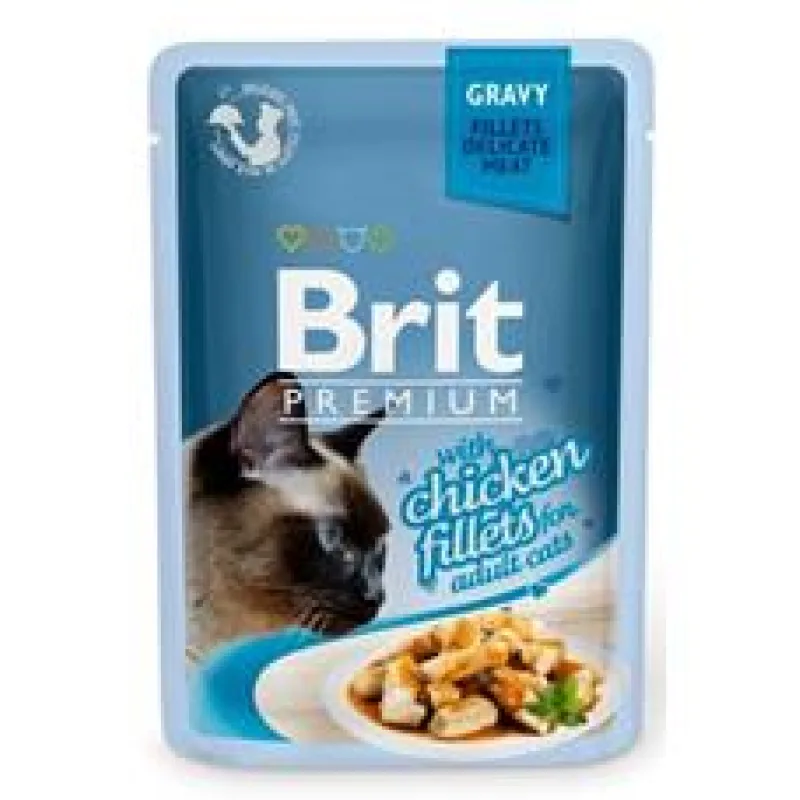 Brit Premium Cat D Fillets in Gravy With Chicken 85 g - 1 ks