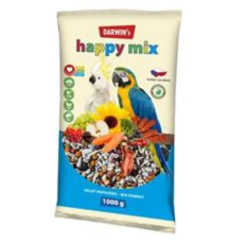 Darwin’s velký papoušek Happy mix 1 kg