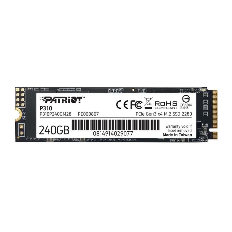 PATRIOT P310/ 240GB/ SSD/ M.2 NVMe/ 5R P310P240GM28