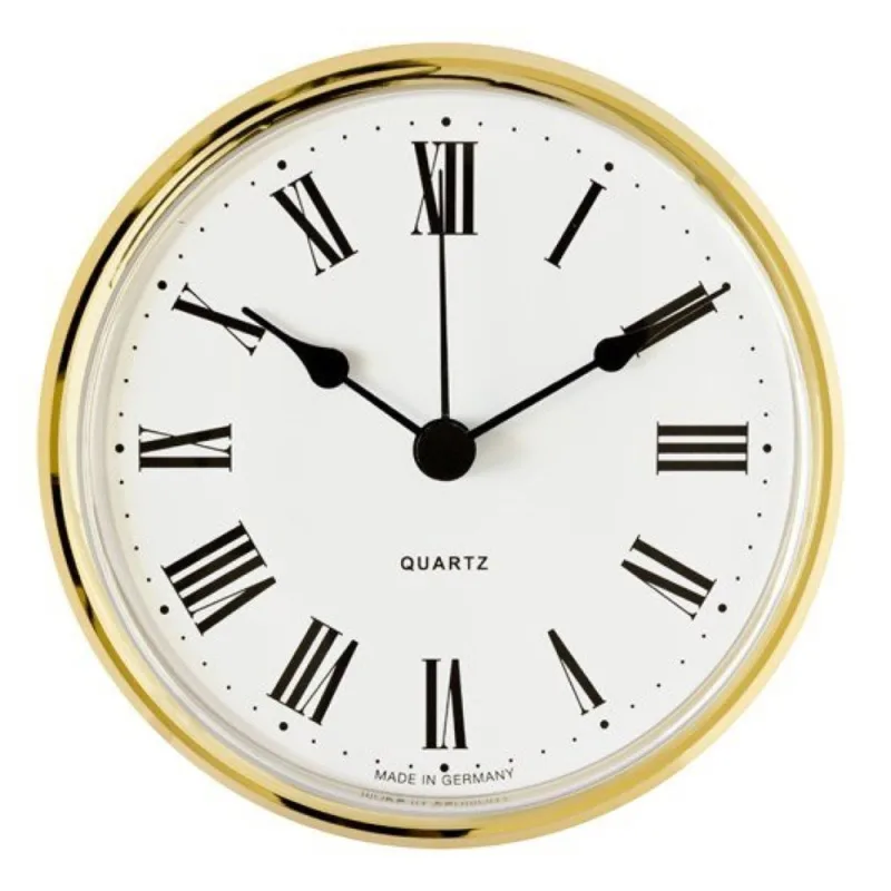 MPM Vestavné hodiny 66 mm - zlaté, římské číslice 550/4169-01 E22.4780.003223