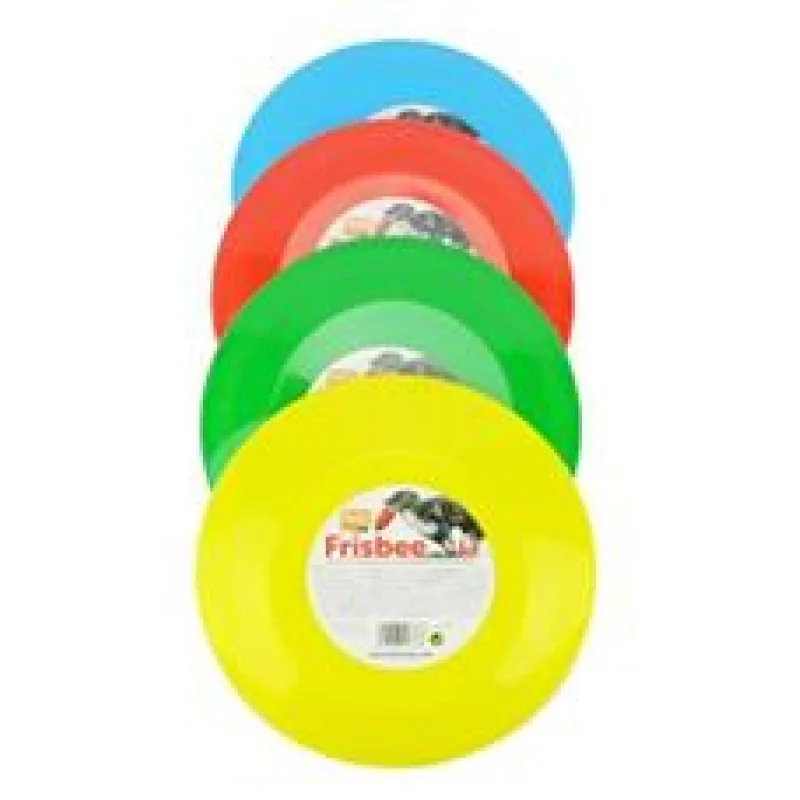 Hračka pes létající talíř plast různé barvy KAR 23 cm
