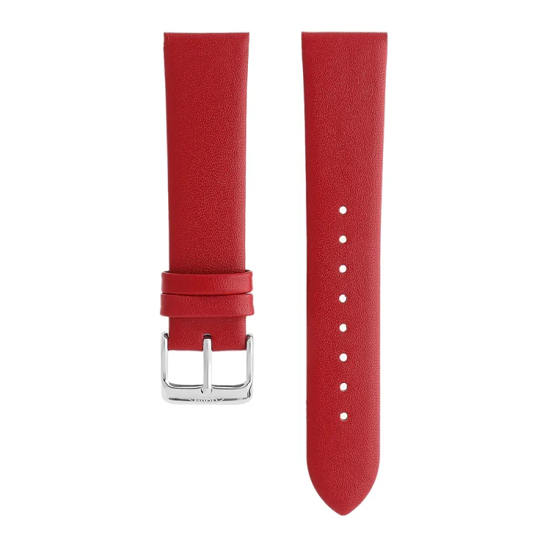 PRIM Kvalitní kožený řemínek PRIM k hodinkám RB.13109 (20 mm) - červený RB.13109.2018.2020.L1