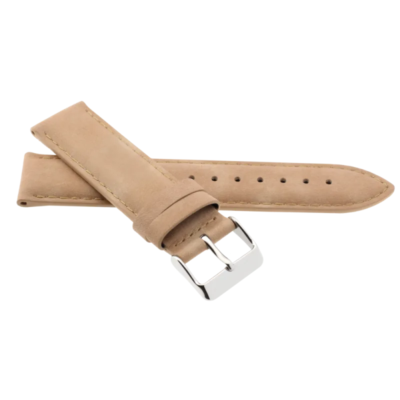 JVD Kožený unisex béžový řemínek na hodinky R41914/20