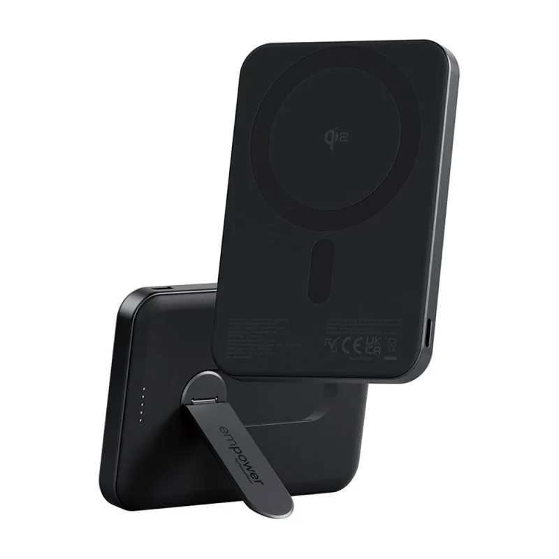 PanzerGlass EMPOWER Wireless Qi2 Powerbank 5.000 mAh with Stand - Black…