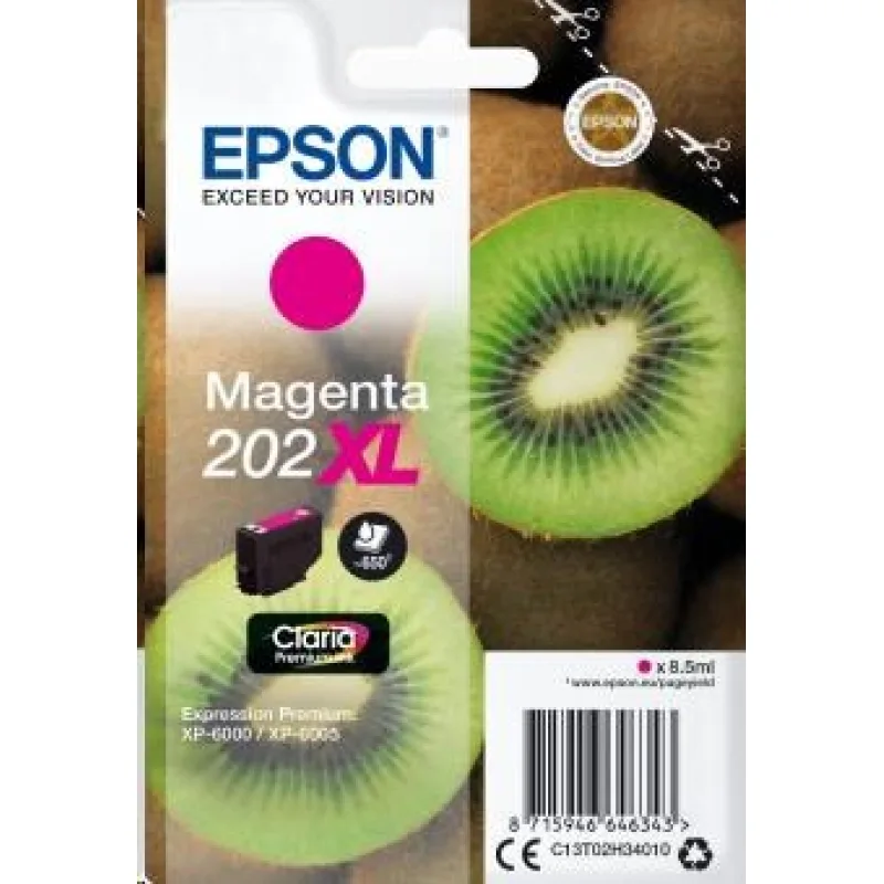 Atramentová tyčinka EPSON Singlepack "Kiwi" Magenta 202XL Claria Premium…