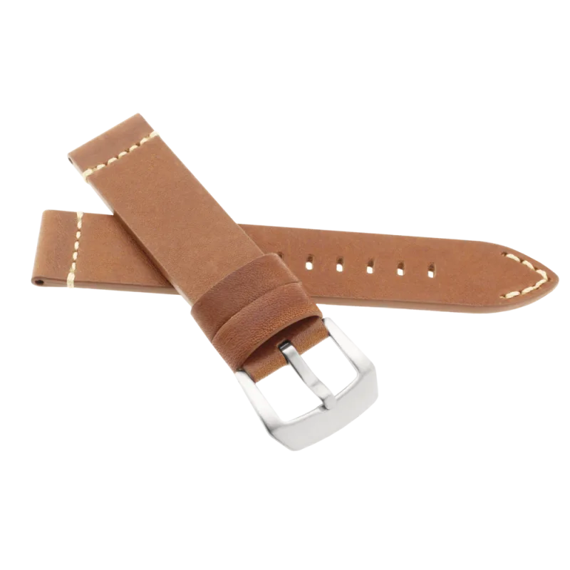 JVD Kožený pánský hnědý řemínek na hodinky R42317/20