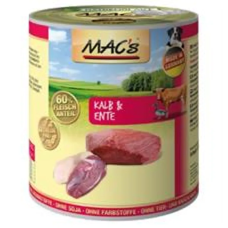Konz. MACs Dog TELECÍ a KACHNA 400 g