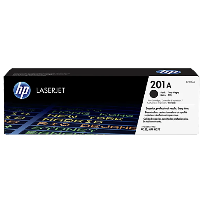 CF400A Čierna tonerová kazeta HP201A LaserJet 1500 strán CF400A