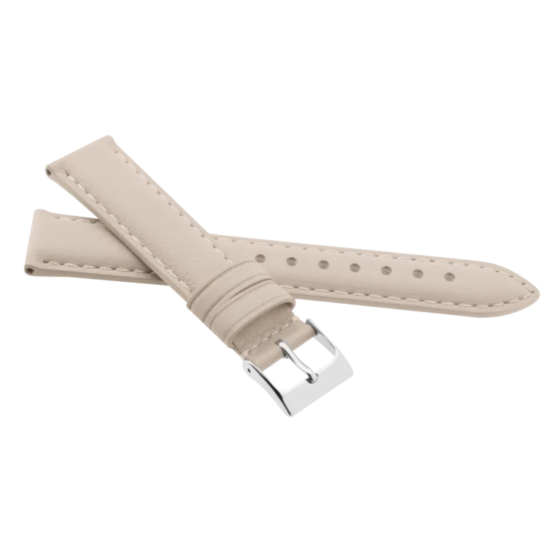 JVD Unisex béžový kožený řemínek na hodinky R41321/16