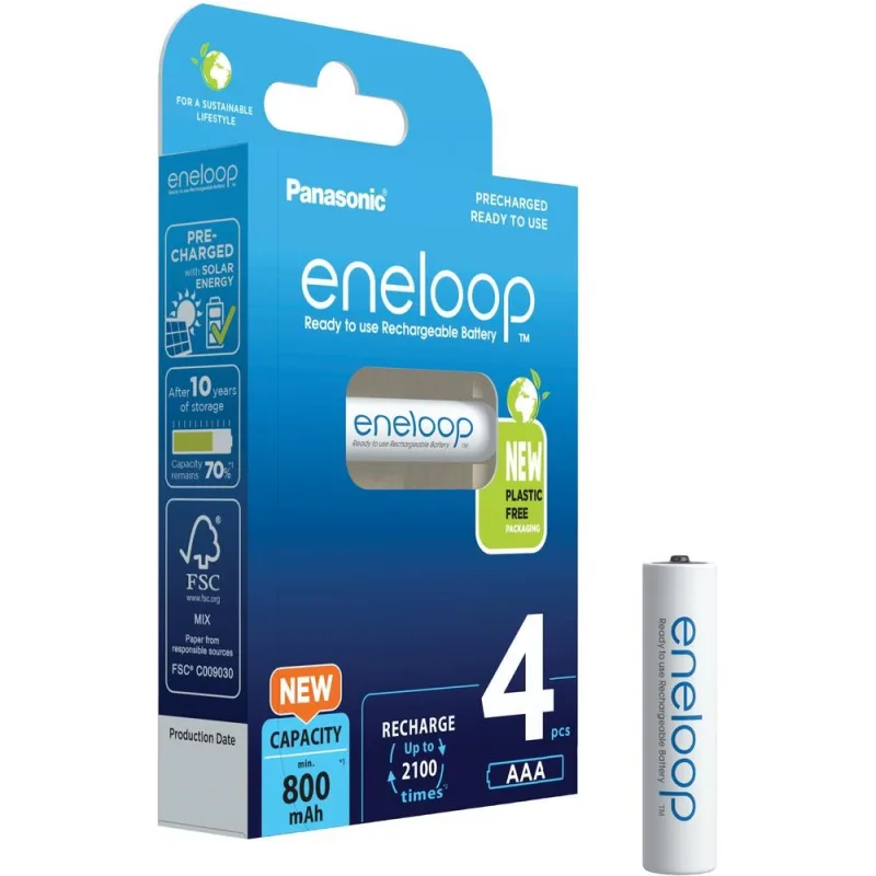 PANASONIC HR03 AAA 4MCCE/ 4BE ENELOOP N, 800 mAh (Blistr 4ks) 4MCCE/4BE