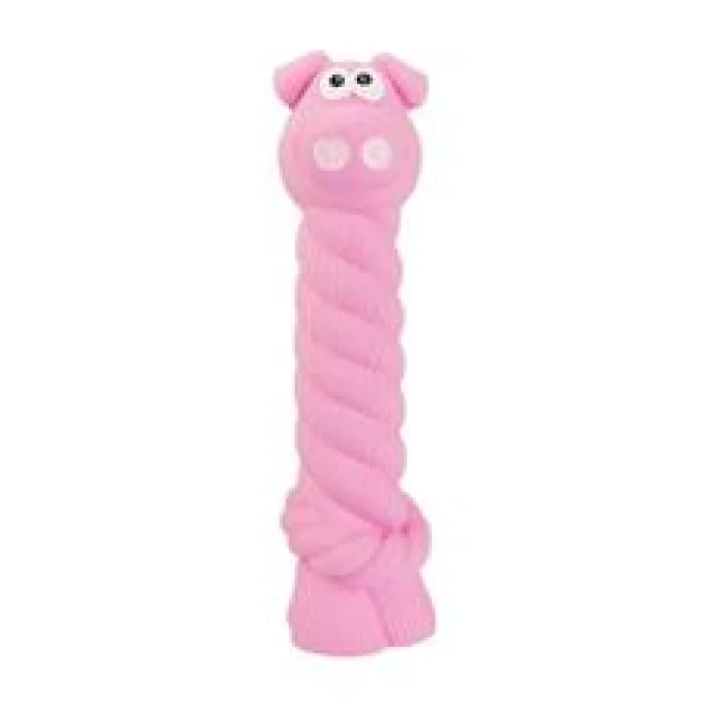 Prasátko s latexovým lanem a chroupacím zvukem, latex, HipHop 15 cm