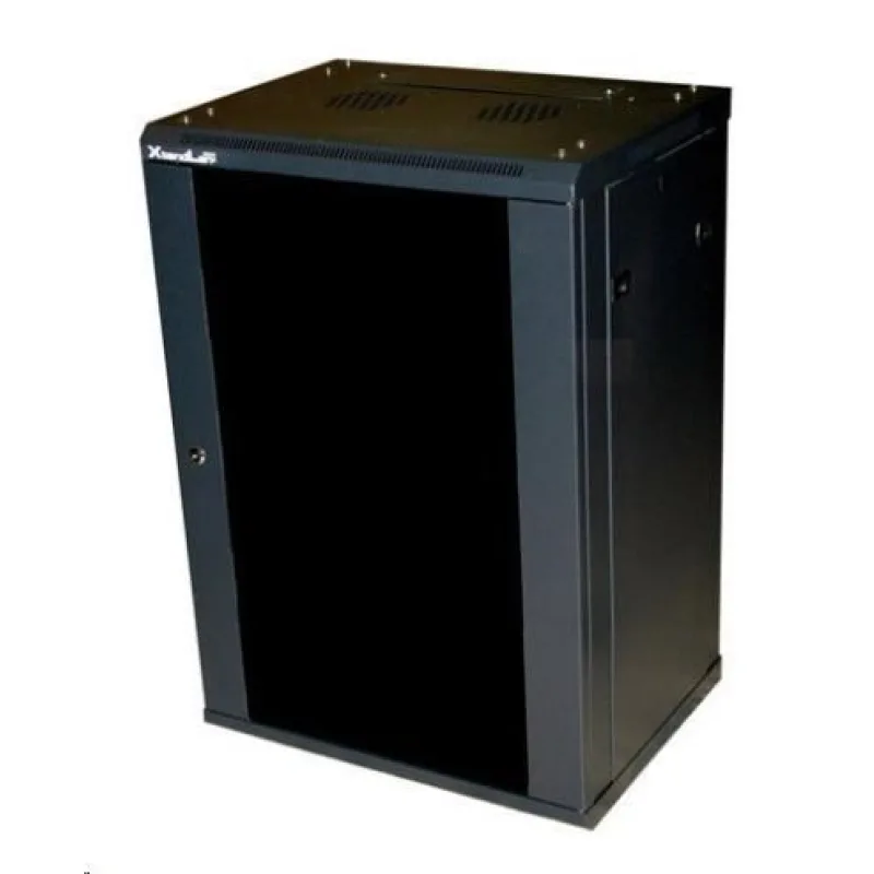 XtendLan 19" nástěnný rozvaděč 15U 600x450, nosnost 60 kg, skleněné…