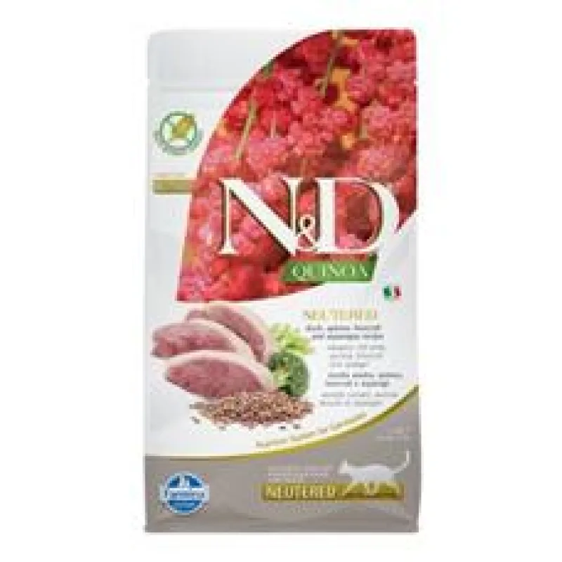 N&D Quinoa CAT Neutered Duck &Broccoli&Asparagus 5 kg