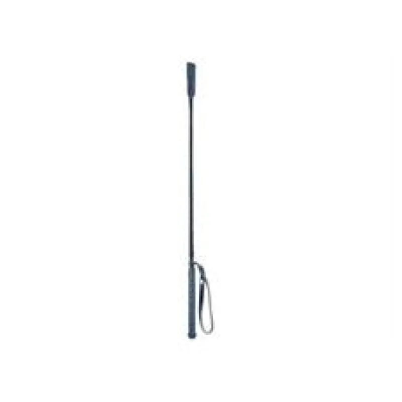 Bičík jezdecký s koženou plácačkou, 65 cm, sklolaminát, opletený nylonem, PVC rukojeť 1 ks