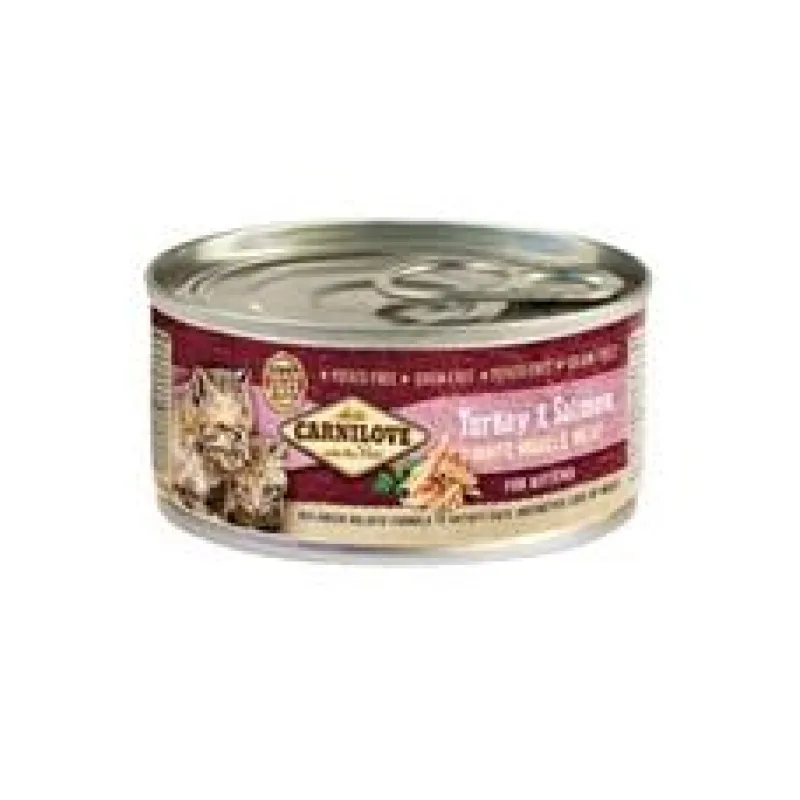 Carnilove White konz Mus Meat Turkey&Salmon Kitten 100 g - exp.2/24 - 4 ks skladem