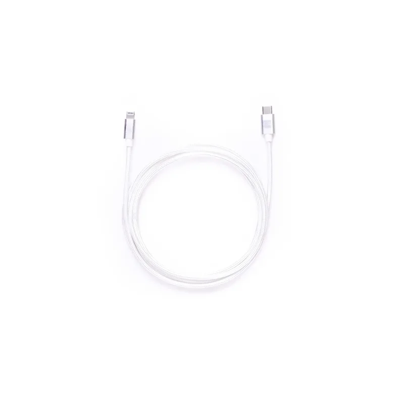 ER POWER kábel USB-C/ C 5A (100W) 200cm biely ERPWCC5AP200-WH