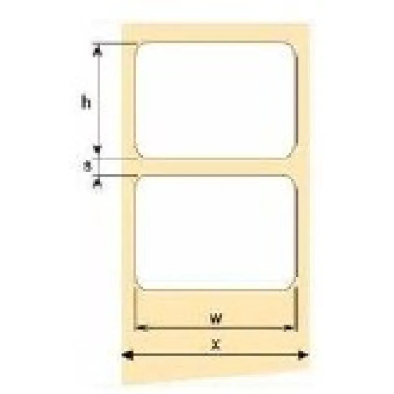 OEM samolepiace etikety 100 mm x 50 mm, biely papier, cena za 1000 ks…