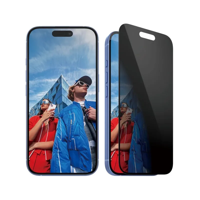 PanzerGlass ochranné sklo UWF Privacy pre iPhone 16/15 - Black Frame P2861
