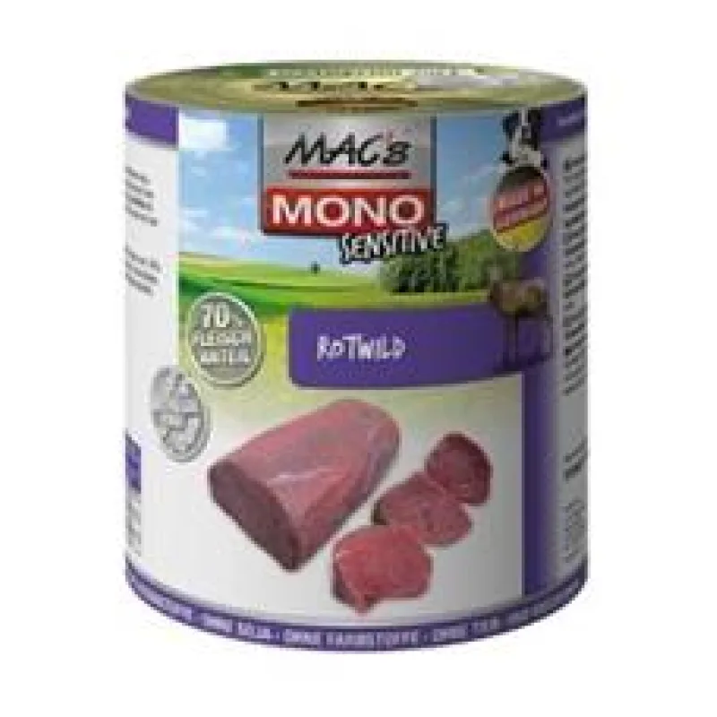 Konz. MACs Dog MONO Sensitive ZVĚŘINA 800 g