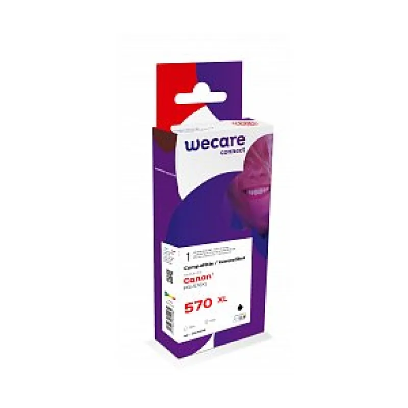 WECARE ARMOR ink kompatibilný s CANON PGi-570XLBK, čierna/ black pigm.…