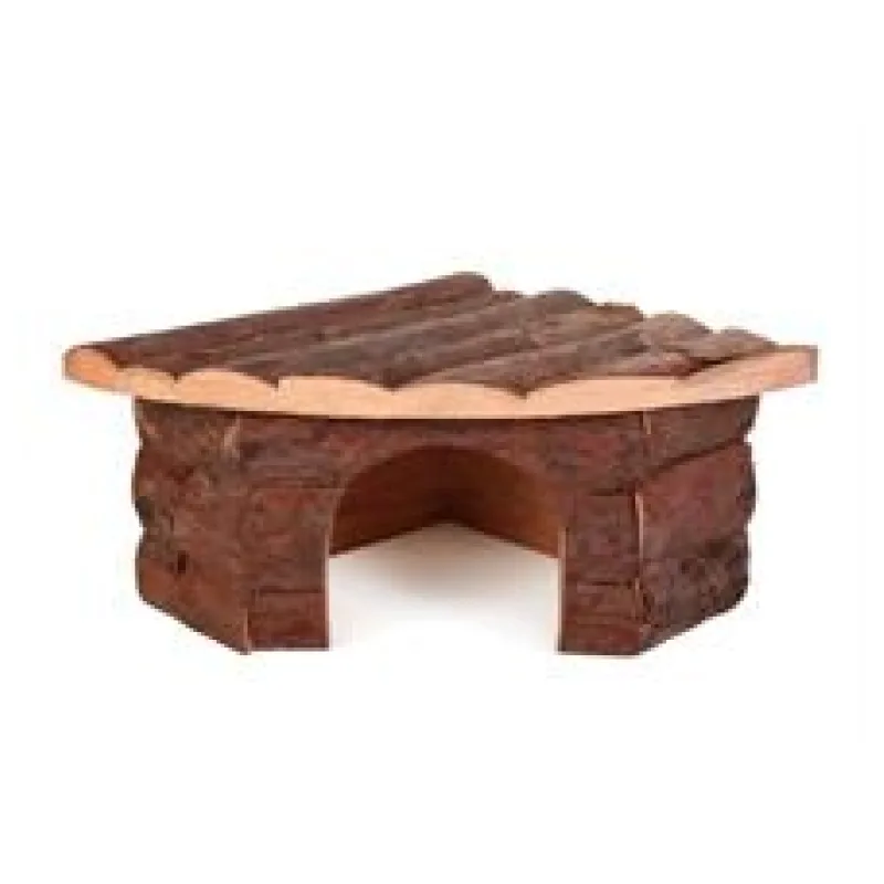 Dřevěný dům rohový JESPER pro křečky 22x10x15/15cm 1 ks