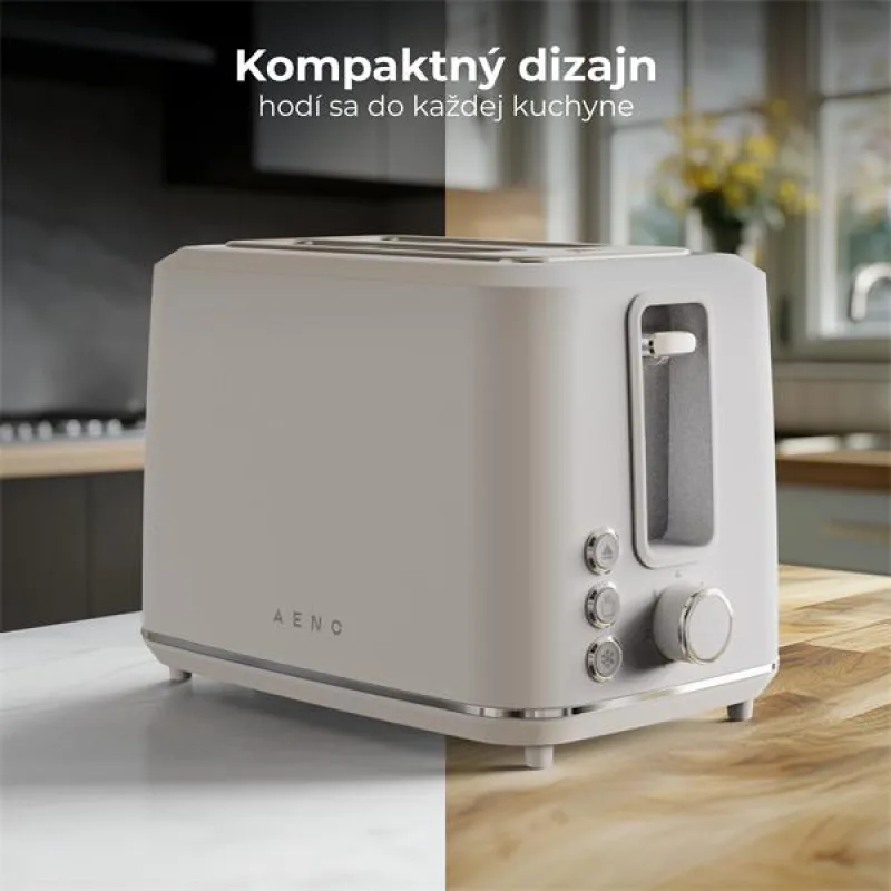 AENO 2-plátkový hriankovač TS1, 1000W, 7 stupnov opekania, extra výsun, …