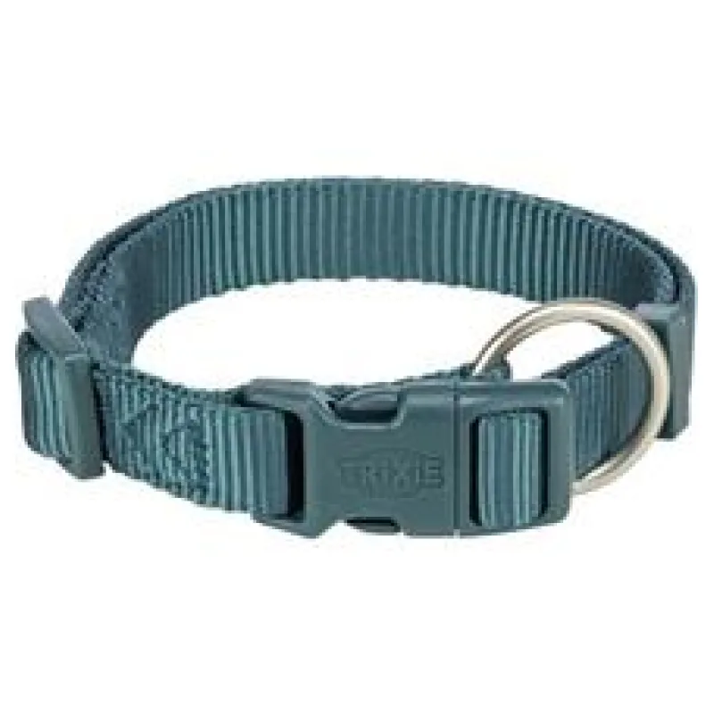 Nylonový obojek PREMIUM, petrolejová S:25-40cm/15mm