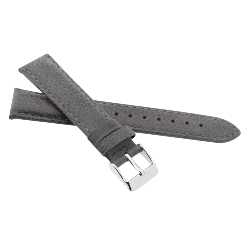 JVD Kožený unisex šedý řemínek na hodinky R41514/22