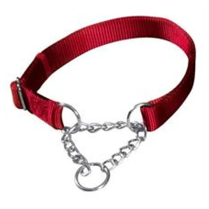 Nylonový polostahovací obojek PREMIUM (L-XL) 45-70 cm/25 mm (L-XL) - černá